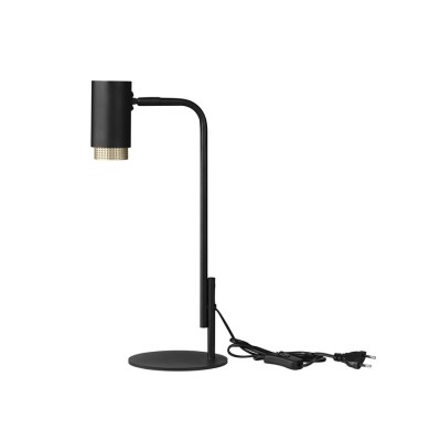 9011409 Столна ламба NESSI 1XGU10 црна со златно Nova Luce